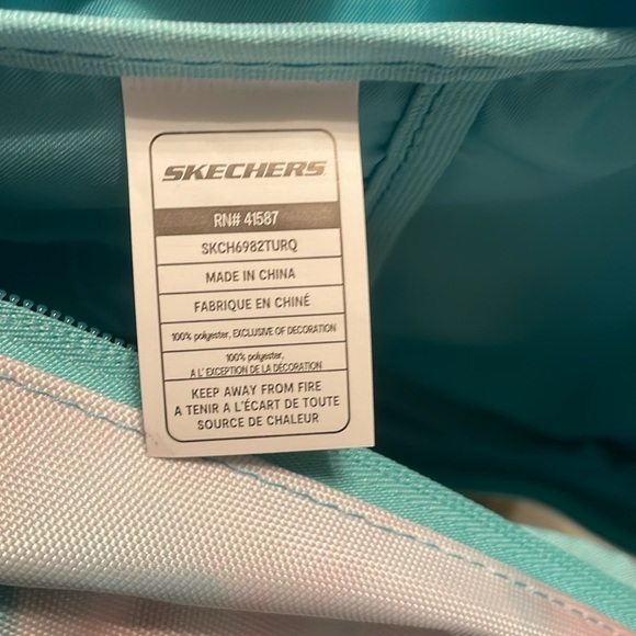 NWT Skechers Turquoise Tie Dye Adventure Backpack School Bag MSRP $65 main image 10